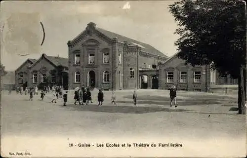 Ak Guise Aisne, Schule, Theater du Familistere