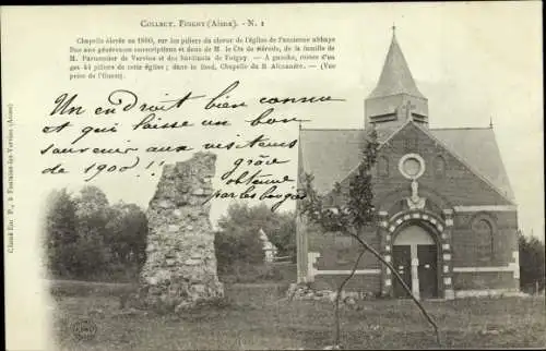 Ak Foigny Aisne, Kapelle