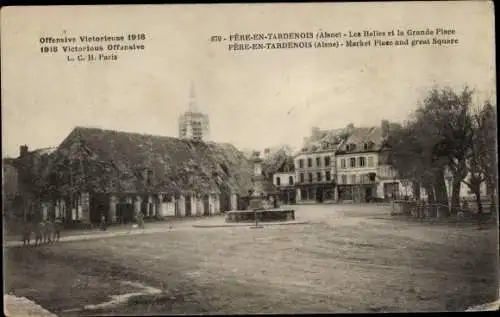 Ak Fère en Tardenois Aisne, Marktplatz, Großer Platz