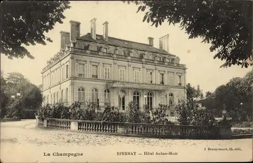 Ak Épernay Marne, Hotel Auban-Moet