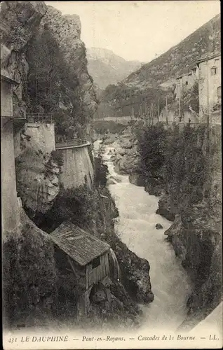 Ak Pont en Royans Isère, Cascades de la Bourne