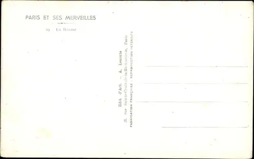 Ak Paris II., La Bourse