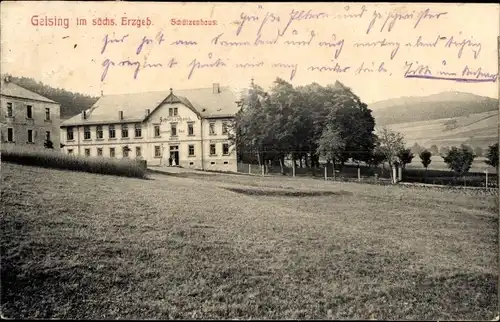 Ak Geising Altenberg im Erzgebirge, Schützenhaus