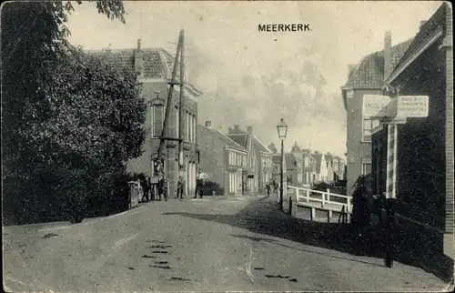 Ak Meerkerk Südholland, Straßenpartie