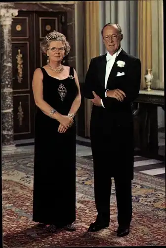 Ak Königin Juliana der Niederlande, Prinz Bernhard