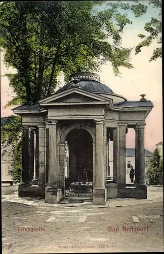 Ak Bad Nenndorf an der Weser, Trinkquelle