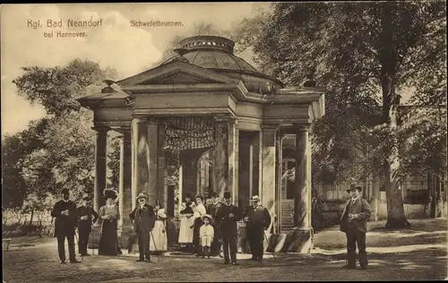 Ak Bad Nenndorf an der Weser, Schwefelbrunnen, Personen