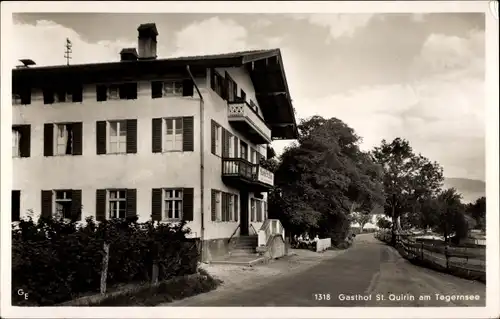 Ak St. Quirin Gmund am Tegernsee Oberbayern, Gasthof