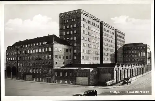 Ak Stuttgart in Württemberg, Oberpostdirektion