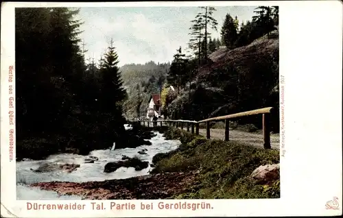 Ak Dürrenwaid Geroldsgrün Oberfranken, Dürrenwalder Tal