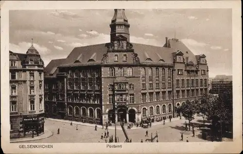 Ak Gelsenkirchen im Ruhrgebiet, Postamt