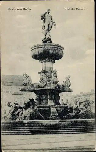 Ak Berlin Tiergarten, Lützowplatz, Herkulesbrunnen