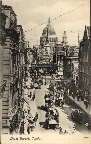 Ak London City England, Fleet Street
