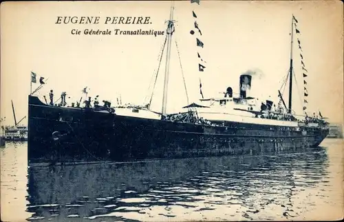 Ak Paquebot Eugène Pérèire, CGT, French Line