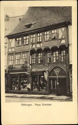 Ak Göttingen in Niedersachsen, Haus Schröder