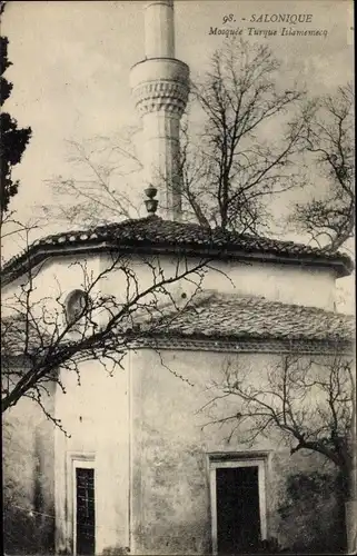 CPA Thessaloniki Griechenland, Mosquée Turque Islamemecq