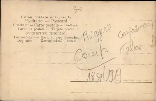 Ak Komponist Ruggero Leoncavallo, Portrait