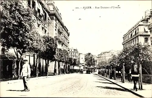 Ak Algier Algerien, Rue Dumont d’Urville