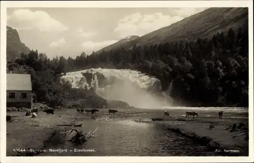 Ak Sandane Sandene Norwegen, Nordfjord, Eidsfossen