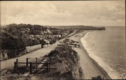 Ak Budleigh Salterton Devon England, Panorama