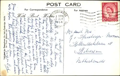 Ak Windermere Cumbria England, Old England Hotel