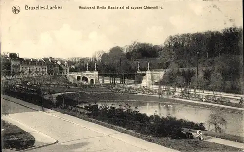 Ak Laeken Brüssel Brüssel, Boulevard Emile Bockstael, Square Clementine