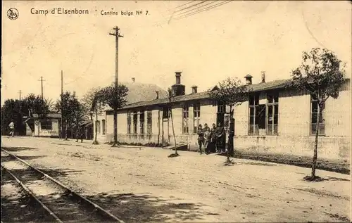 Ak Elsenborn Bütgenbach Wallonien Lüttich, Lager, belgische Kantine 7