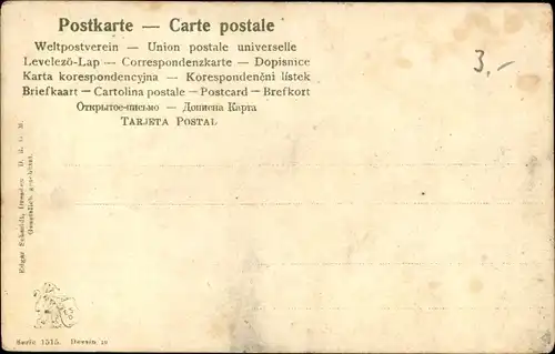 Passepartout Buchstaben Ak Vorname Alexander, Schloss