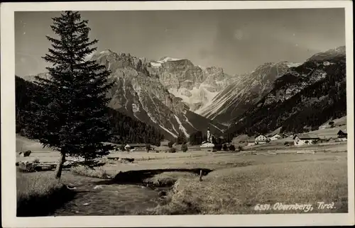 Ak Obernberg am Brenner in Tirol, Blick auf den Ort