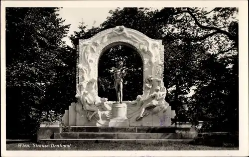 Ak Wien, Strauss Denkmal