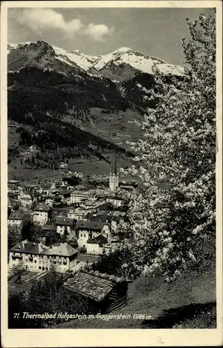 Ak Bad Hofgastein in Salzburg, Teilansicht, Thermalbad, Kirchturm