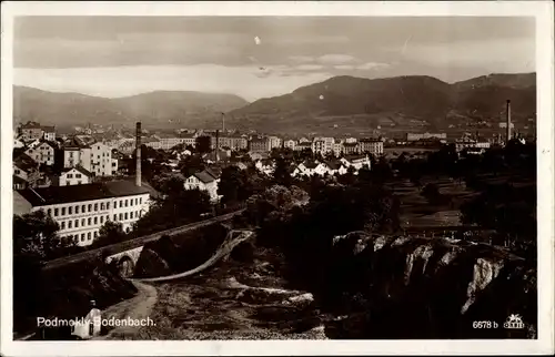 Ak Podmokly Bodenbach Děčín Tetschen an der Elbe Region Aussig, Totalansicht