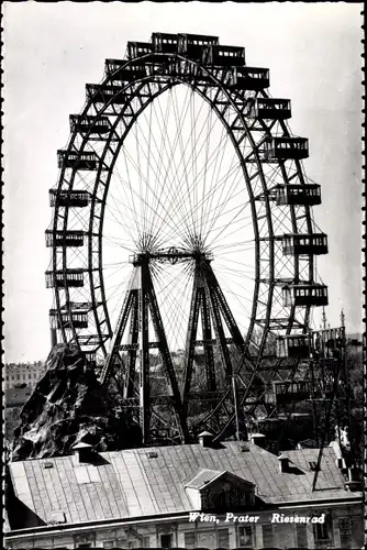 Ak Wien 2. Leopoldstadt Österreich, Prater, Riesenrad