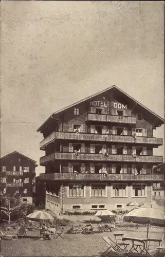 Ak Zermatt Kanton Wallis Schweiz, Dom Hotel