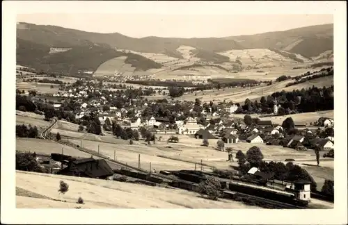 Ak Dolní Lipová Niederlindewiese Lipová Lázně Bad Lindewiese Region Olmütz, Panorama