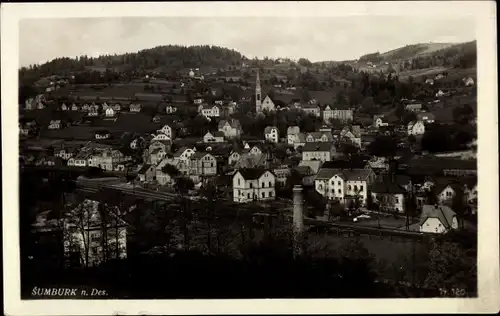 Ak Šumburk nad Desnou Schumburg an der Desse Region Reichenberg, Totale