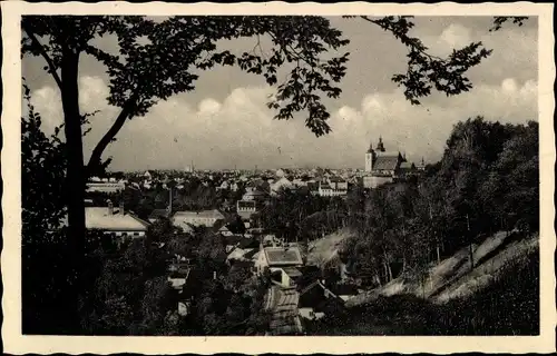 Ak Jihlava Iglau Region Hochland, Stadtansicht, Hügel, Kirche