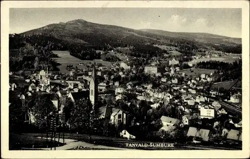 Ak Sumburk Tanvald Tannwald Region Reichenberg, Gesamtansicht
