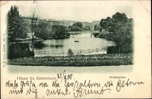 Ak København Kopenhagen Dänemark, Ørstedsparken