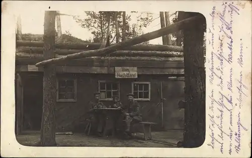 Ak 3 Soldaten in der Etappe