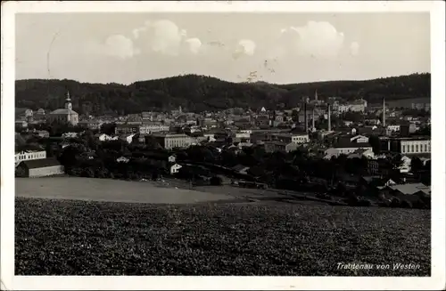 Ak Trutnov Trautenau Riesengebirge Region Königgrätz, Blick von Westen