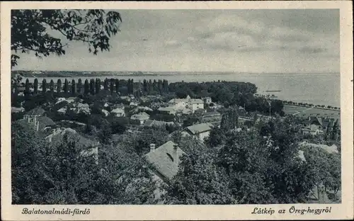 Ak Balatonalmádi fürdö Ungarn, Teilansicht