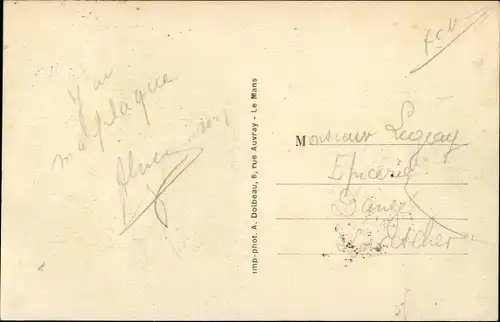 Ak Le Mans Sarthe, L´Alhambra, le Tunnel et le Monument WilburWright