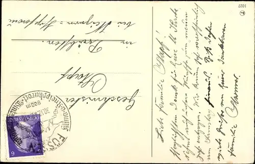 Ak Glückwunsch Neujahr, Schneemann läutet an Gartentor