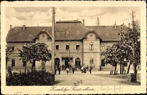 Ak Zsombolya Jimbolia Hatzfeld Rumänien, Bahnhof