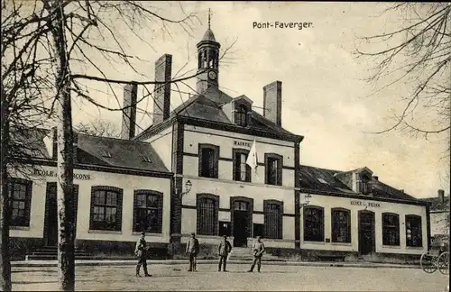 Ak Pontfaverger Moronvilliers Marne, Ecole de Garcons