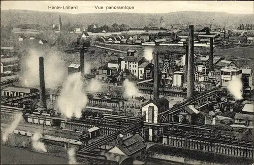 Ak Hénin Liétard, Vue panoramique, Industrie