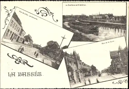 Ak La Bassée Nord, Stadtansichten