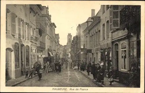 Ak Maubeuge Nord, Rue de France