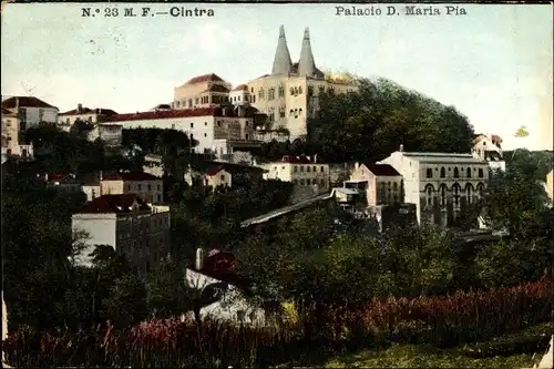 Ak Sintra Cintra Portugal, Palacio D. Maria Pia